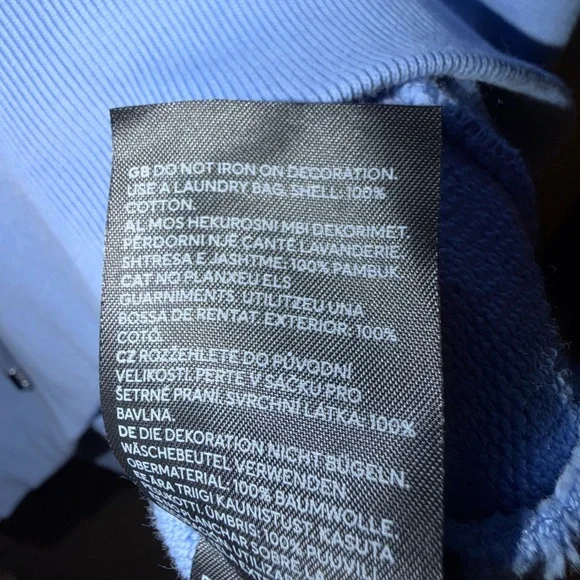H&M X Mugler Women's Cropped Hoodie in Sky Blue - Picture 6 of 6
